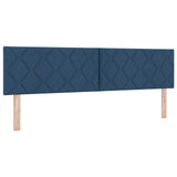 Box Spring Bed With Mattress Blue 180X200 Cm Fabric,  Headboard Button Tufted Blue 180 Cm Fabric