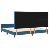 Bed Frame Dark Blue 200X200 Cm Velvet