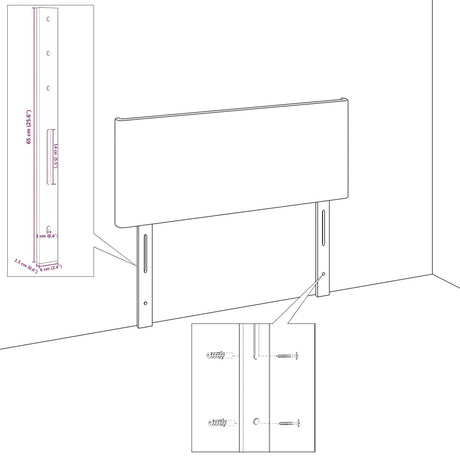 Bed Frame Dark Grey 80X200 Cm Fabric