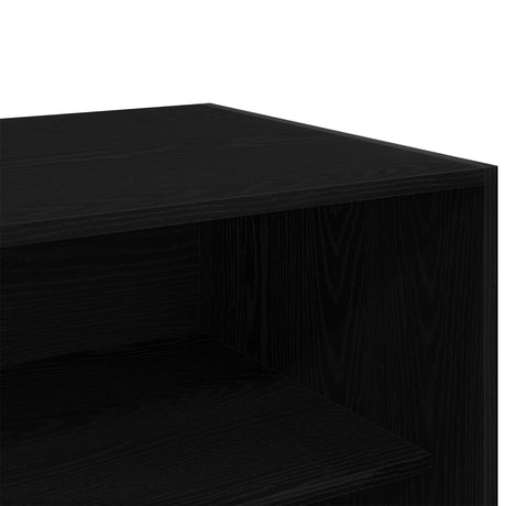 Black Oak Wardrobe - 100X50X200 Cm, Made Of Engineered Wood