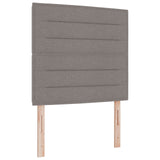 Bed Frame In Taupe, 80X200 Cm, Fabric