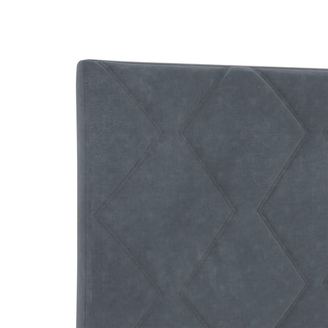 Bed Frame Dark Grey 100X200 Cm Velvet