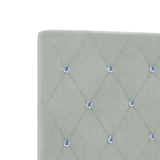 Bed Frame Light Grey 160X200 Cm Velvet