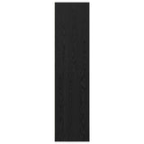 Black Oak Wardrobe - 100X50X200 Cm, Made Of Engineered Wood