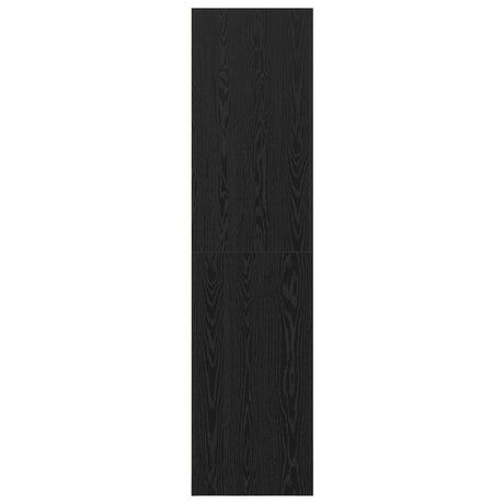Black Oak Wardrobe - 100X50X200 Cm, Made Of Engineered Wood