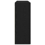 Wall Mounted Cabinets 2 Pcs Black Oak 69,5X34X90 Cm Engineered Wood