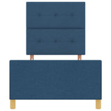 Bed Frame Blue 100X200 Cm Fabric