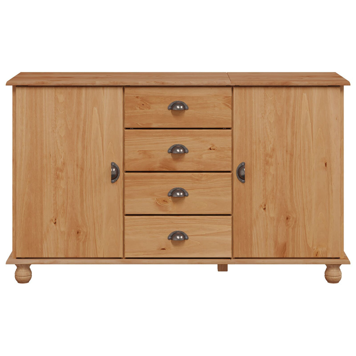 Sideboard &quot;Askim&quot; 133,5X40X79 Cm Solid Wood Pine