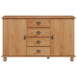 Sideboard &quot;Askim&quot; 133,5X40X79 Cm Solid Wood Pine