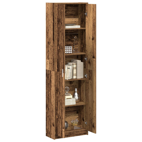Wardrobe Old Wood 55X25X189 Cm Engineered Wood
