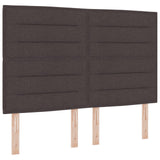 Bed Frame In Dark Brown, 160X200 Cm, Fabric
