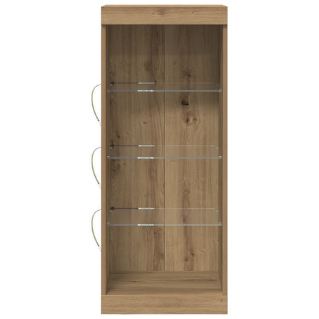 Sideboard With Led Lights Artisan Oak 41X37X100 Cm