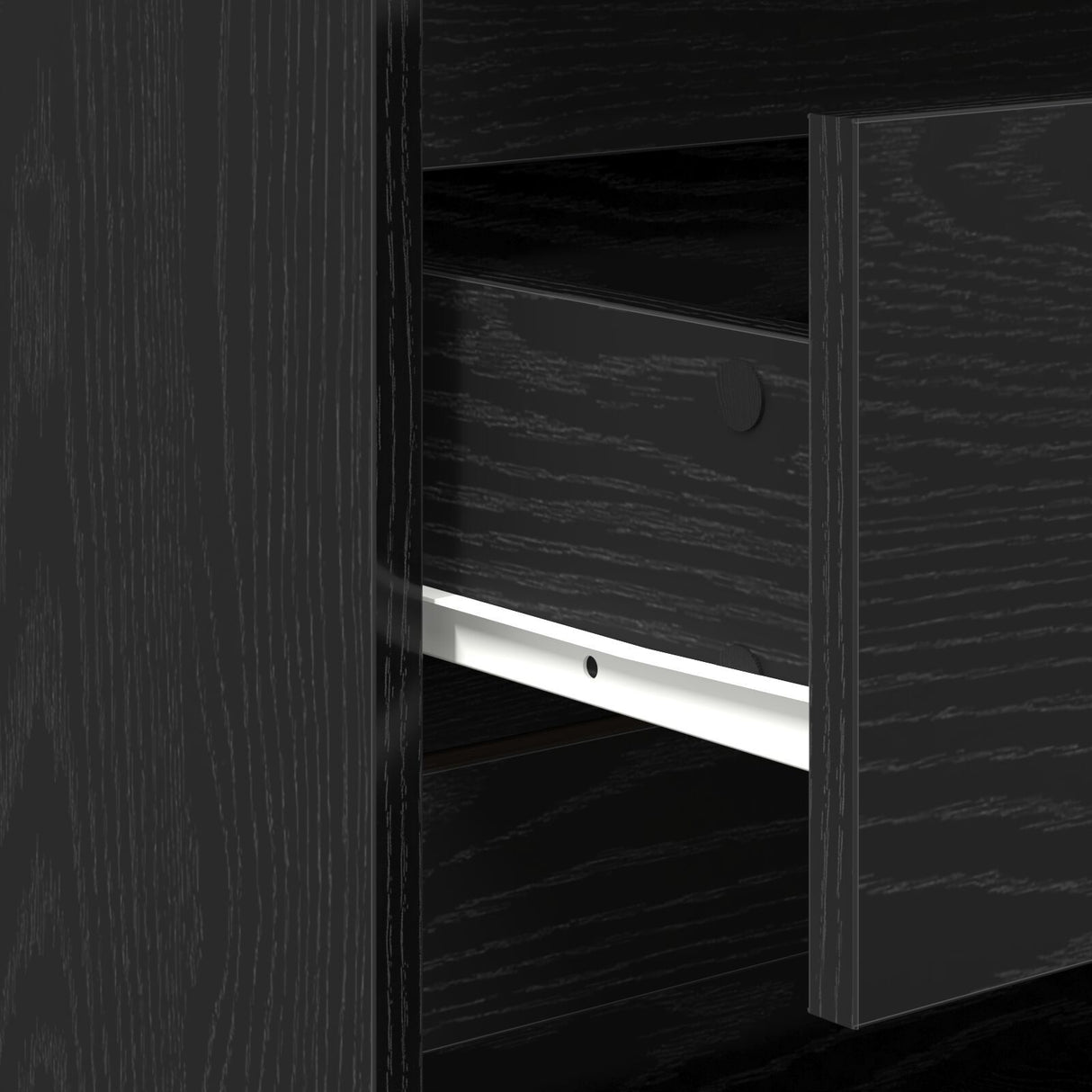 2-Piece Sideboards In Black Oak Engineered Wood