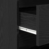 2-Piece Sideboards In Black Oak Engineered Wood