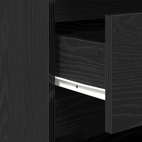 2-Piece Sideboards In Black Oak Engineered Wood
