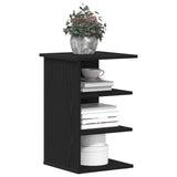 Side Cabinet Black Oak 35X35X55 Cm Engineered Wood