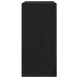 Sideboard Black Oak 79X38X80 Cm Engineered Wood
