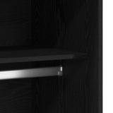 Black Oak Wardrobe 100X50X200 Cm - Made Of Engineered Wood