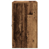 Sideboard With Led Lights Old Wood 60,5X37X67 Cm