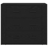 Sideboard Black Oak 33X80X70 Cm Engineered Wood