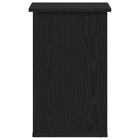 Side Cabinet Black Oak 35X35X55 Cm Engineered Wood