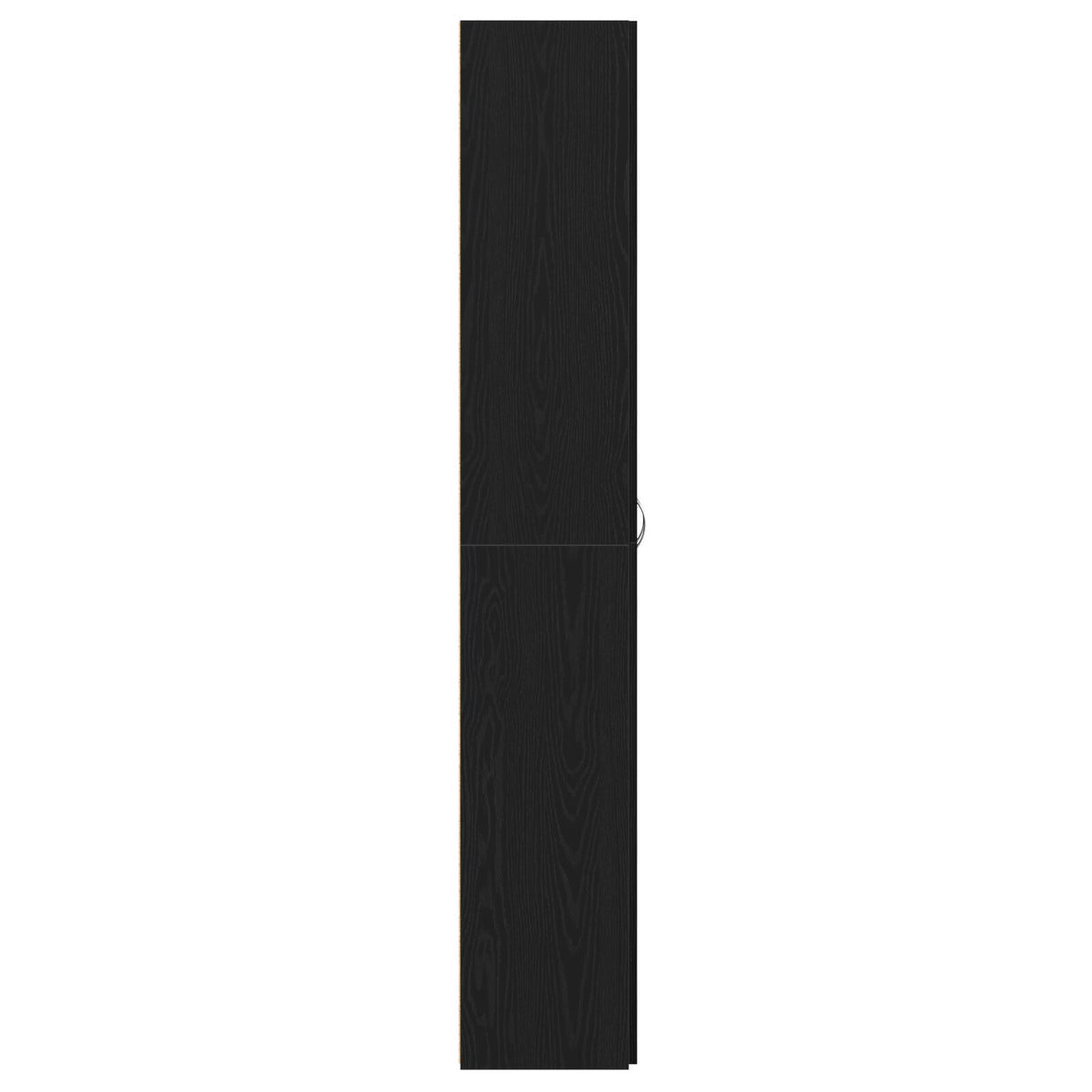 Black Oak Office Cabinet 60X32X190 Cm Made From Engineered Wood