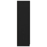 Black Oak Wardrobe 80X52X180 Cm Made Of Engineered Wood