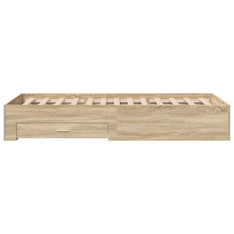 Bed Frame Sonoma Oak 90X190 Cm Engineered Wood