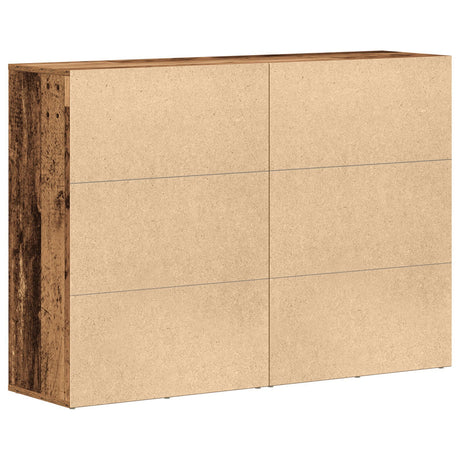 Sideboards 2 Pcs Old Wood 60X31X84 Cm Engineered Wood