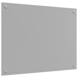 Kitchen Backsplash Light Grey 80X60X0.6 Cm Tempered Glass