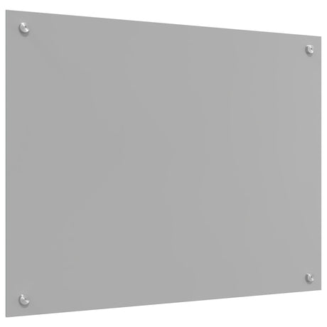 Kitchen Backsplash Light Grey 80X60X0.6 Cm Tempered Glass