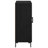 Sideboard Black Oak 69,5X34X90 Cm Engineered Wood
