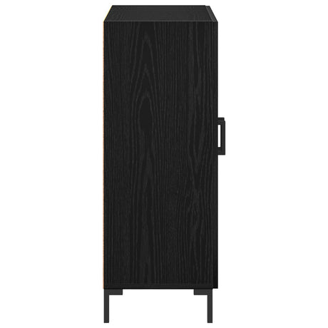 Sideboard Black Oak 69,5X34X90 Cm Engineered Wood