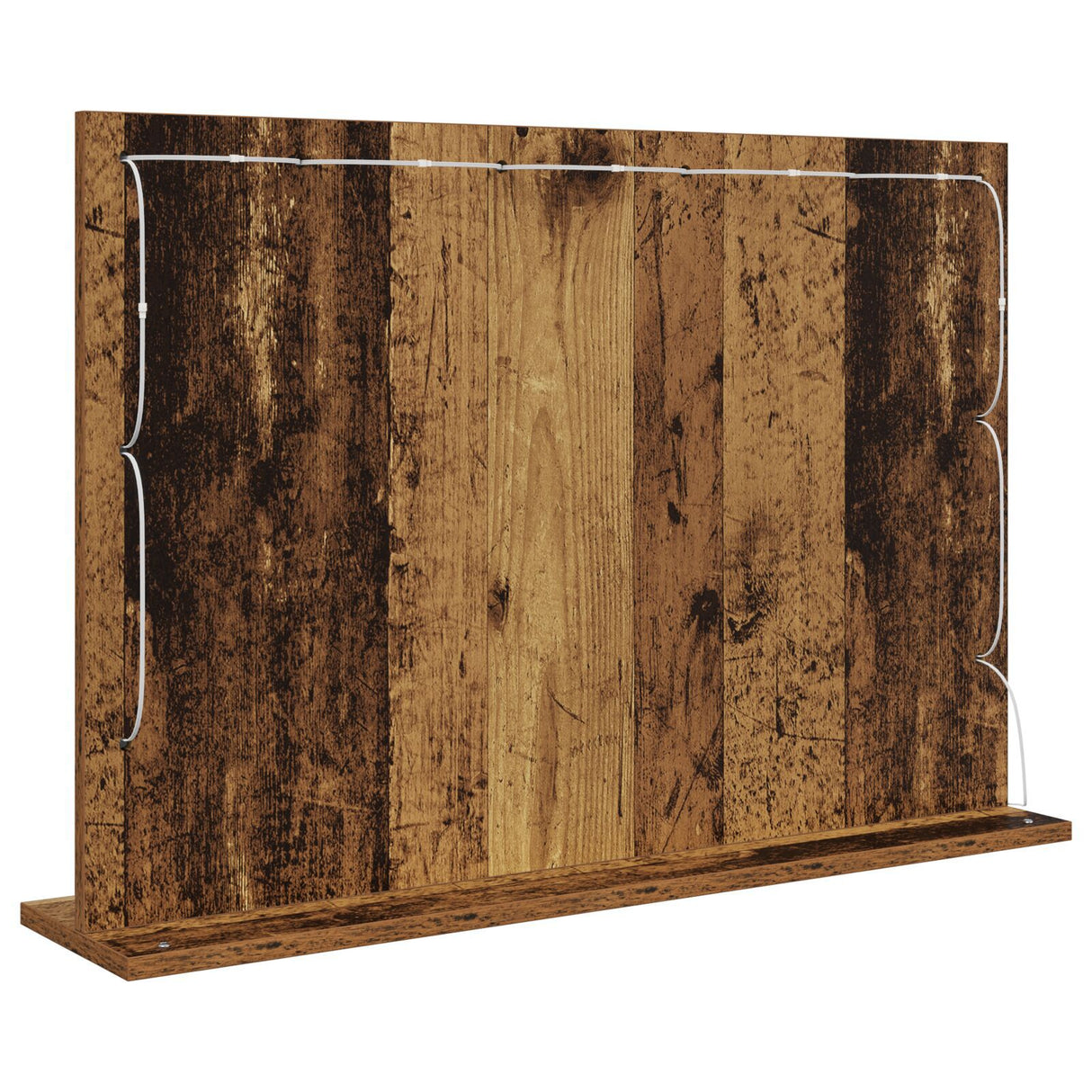 Vanity Mirror Old Wood Solid Reclaimed Wood And Glass