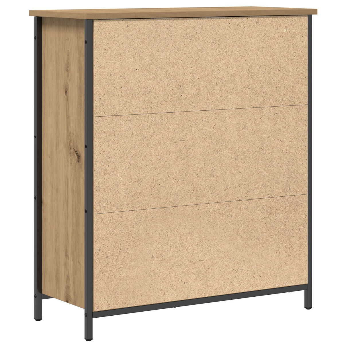 Sideboard Artisan Oak 70X30X80 Cm Engineered Wood And Steel