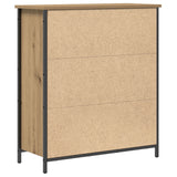Sideboard Artisan Oak 70X30X80 Cm Engineered Wood And Steel