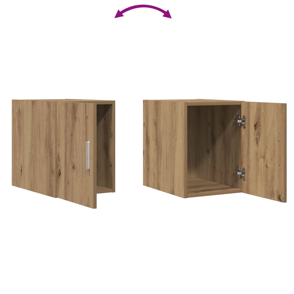 Wall Cabinet Artisan Oak 30X42.5X40 Cm Engineered Wood