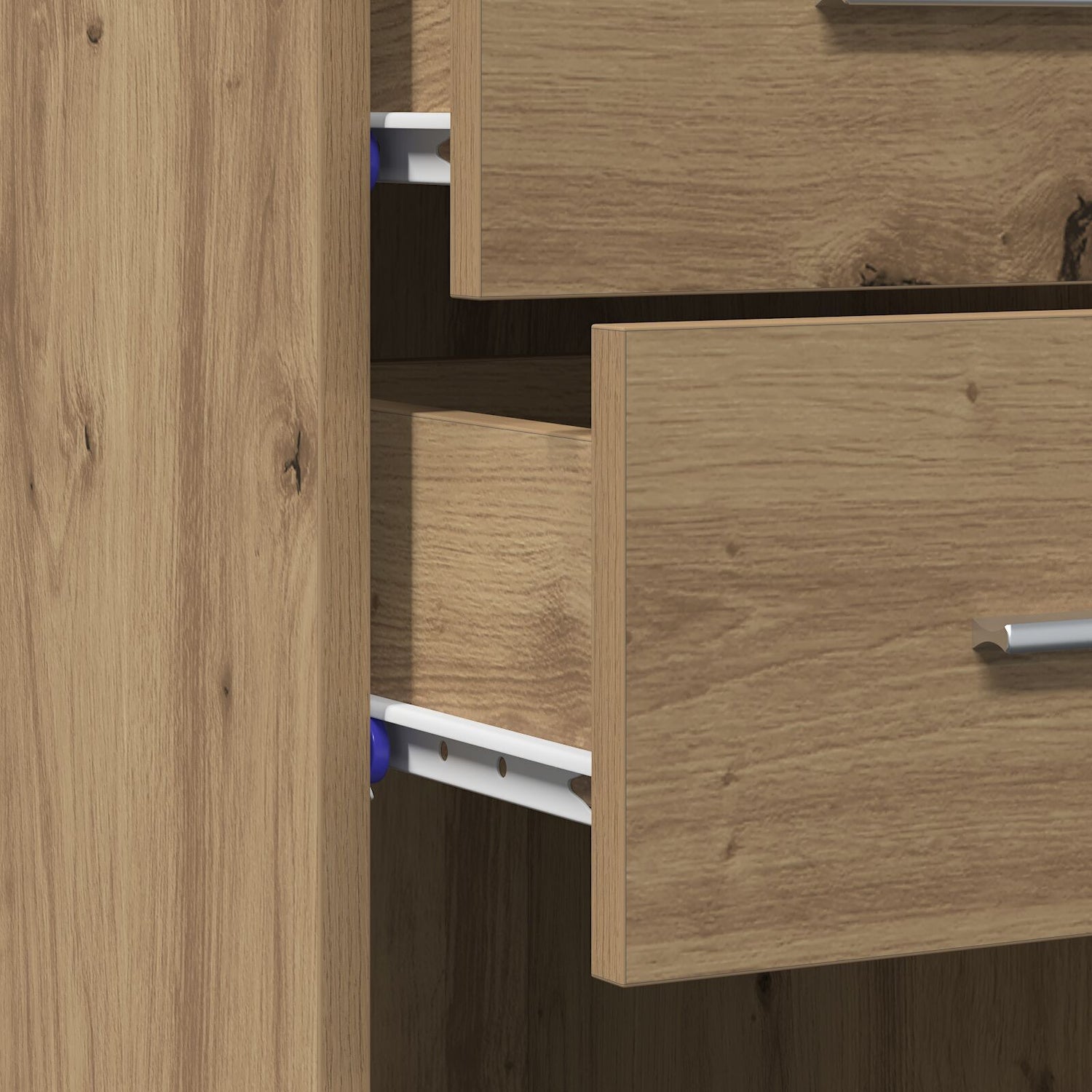 Highboard Black Oak 30X42,5X185 Cm Engineered Wood