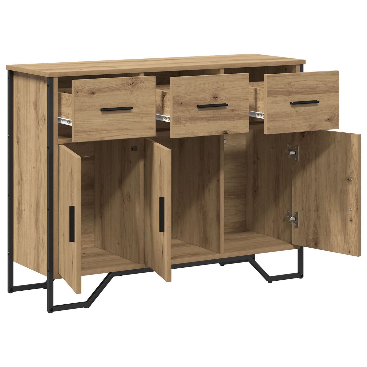 Sideboard Artisan Oak 97X32.5X74.5 Cm Engineered Wood