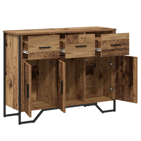 Sideboard Old Wood Oak 97X32.5X74.5 Cm Engineered Wood
