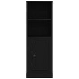 Highboard Black Oak 36X35.5X103.5 Cm Engineered Wood