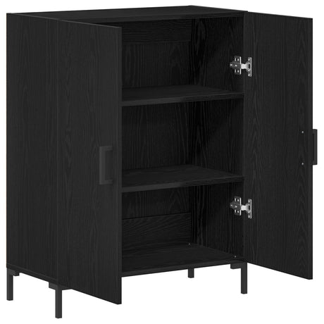 Sideboard Black Oak 69,5X34X90 Cm Engineered Wood