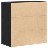 Sideboard Black Oak 79X38X80 Cm Engineered Wood