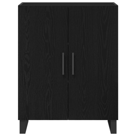 Sideboard Black Oak 69,5X34X90 Cm Engineered Wood