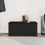 Storage Bench Black Oak 100X40X45 Cm Engineered Wood