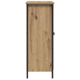 Sideboard Artisan Oak 70X30X80 Cm Engineered Wood And Steel