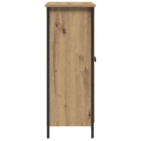 Sideboard Artisan Oak 70X30X80 Cm Engineered Wood And Steel