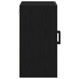 Wall Cabinet Black Oak 60X31X60 Cm Engineered Wood