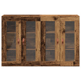 Wall Mounted Cabinets 2 Pcs Old Wood 69.5X34X90 Cm Engineered Wood