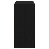 Sideboard With Led Lights - Black Oak - 80X35X75 Cm - Engineered Wood